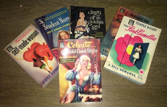 Colelection  of 1950s romance pulp fiction