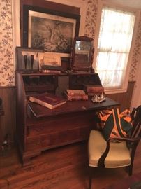18th C CT cherry fall front desk