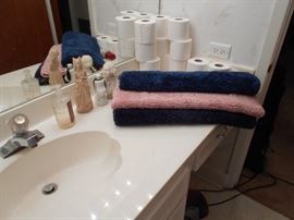 More towels and bathroom items