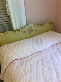 painted twin headboard