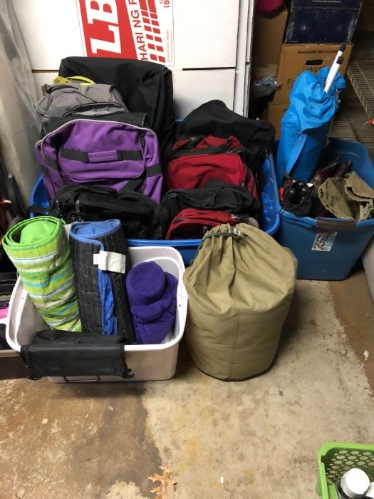 Luggage, camping gear, etc