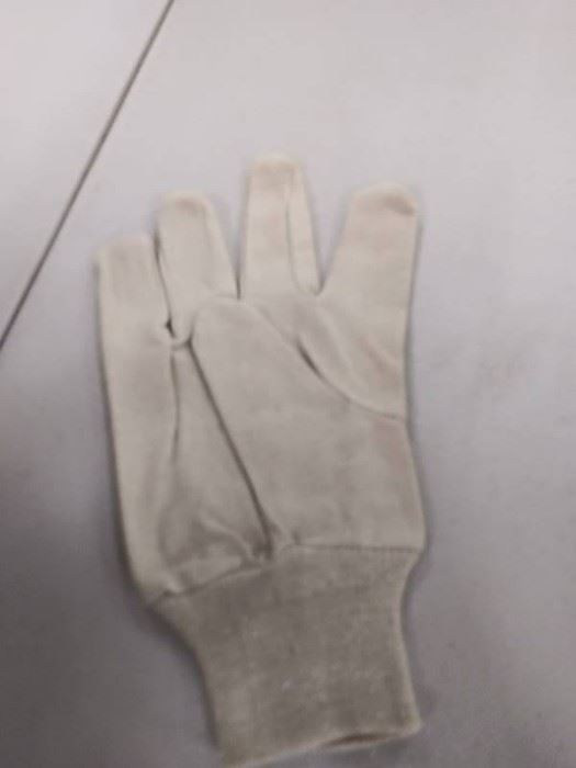 Lot 12 industrial work gloves. .