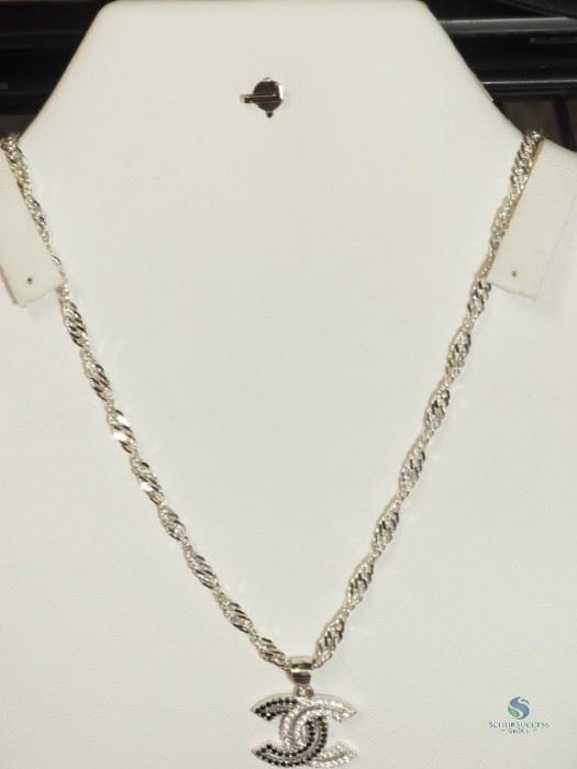 CZ Sterling Silver Necklace 