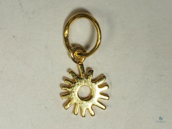 Gold Plated over Sterling Silver Pendant