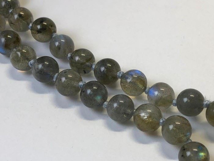 Labradorite Pearl Necklace 