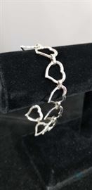 Heart Bracelet -Sterling Silver