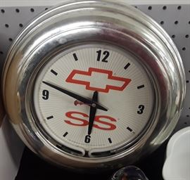 Chevy Neon Clock 