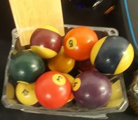 Vintage Pool Balls 