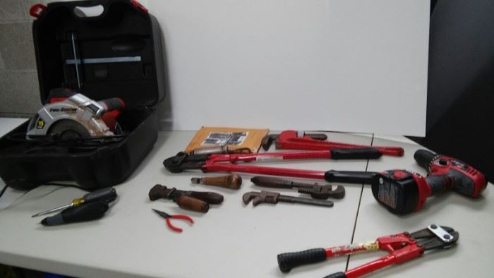 Circular Saw, Wrenches, Bolt Cutters more
