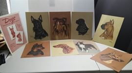 Eight Gladys Emerson prints