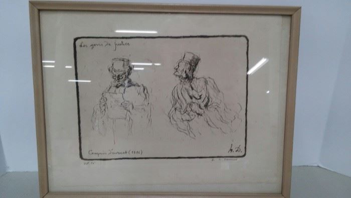 Les gens de justice Honore Daumier