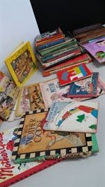 Vintage Childrens books, Stamps, and Puzzels
