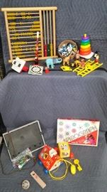 Vintage Fisher Price, Light Bright, Smirfs, View Master, Animals, and More