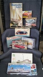 Vintage Model Cars, Boats, and Planes