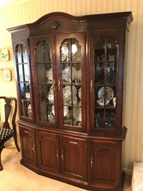 Pennsylvania House lighted China cabinet 