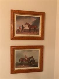 Pair Famed Jockey/Horse Prints 