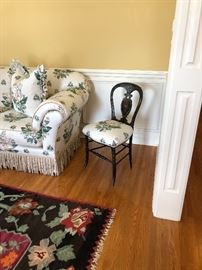 Antique Lacquer Painted Chair 