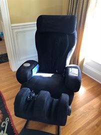Sharper Image iJoy Turbo2 Massage Chair with Ottoman 