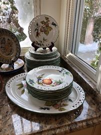 Italian Painted Ceramic Dinnerware - signed Tiffany 