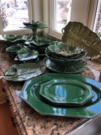 Green Ceramics - including Lettuce ware 