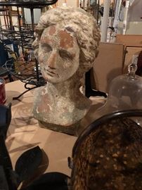Cement Classical Female Bust 