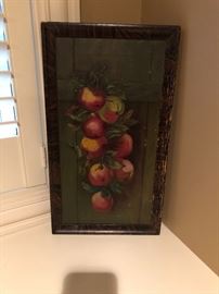 Oil on Canvas, Apples 