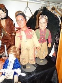 Tonto and Lone Ranger dolls