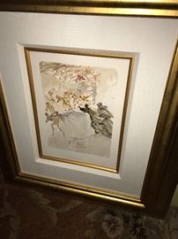 SALVADOR DALI
RISING TO THE 7TH LEVEL:LUXURY
“PURGATORY 25”
WOOD ENGRAVING IN COLOR ON RIVES PAPER 1951-1964