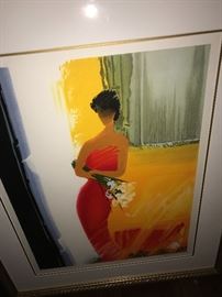 EMILE BELLET RETOUR DU JARDIN LITHOGRAPH 2005