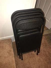 FOLDING CHAIRS AND TABLE