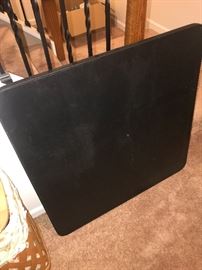 FOLDING CHAIRS AND TABLE