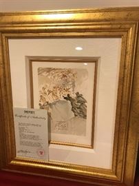 SALVADOR DALI
RISING TO THE 7TH LEVEL:LUXURY
“PURGATORY 25”
WOOD ENGRAVING IN COLOR ON RIVES PAPER 1951-1964
