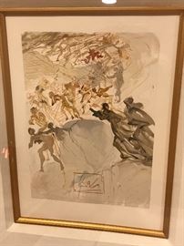 SALVADOR DALI
RISING TO THE 7TH LEVEL:LUXURY
“PURGATORY 25”
WOOD ENGRAVING IN COLOR ON RIVES PAPER 1951-1964