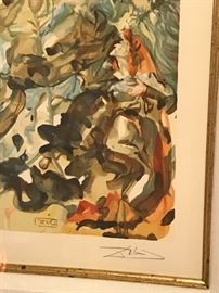 SALVADOR DALI SAINT JOHN AND HOPE
“PARADISE 25”
WOOD ENGRAVING IN COLOR ON RIVES PAPER 1951-1964