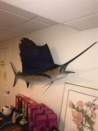 LARGE SAILFISH WALL DECORATION