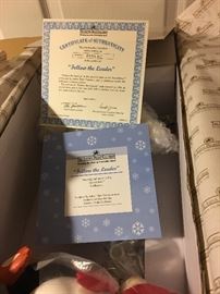 ASHTON DRAKE SNOWBABIES COLLECTION DOLLS BY TITUS TOMESCU SIGNED W/COA