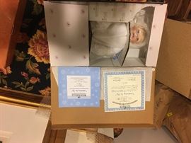 ASHTON DRAKE SNOWBABIES COLLECTION DOLLS BY TITUS TOMESCU SIGNED W/COA