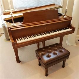 Vintage 1988 Steinway Baby Grand This is model S Walnut Serial # 509023 S In mint condition inside and out. Size 5'1" One owner all original