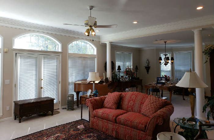 Over view of Living and Dining Room