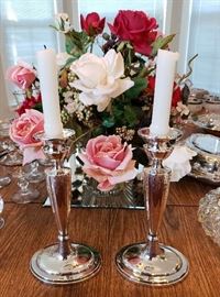 Sterling Silver Candle Sticks Holders