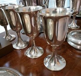 Preisner Sterling Wine Goblets