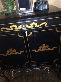Asian chest in black and gold