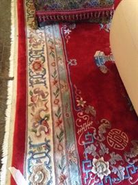 Large 9 feet x  12 feet 4 inches Oriental rug