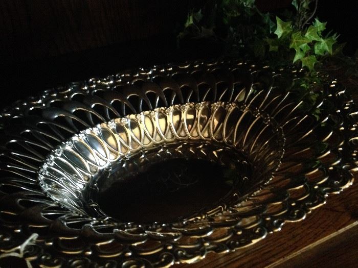 Wow! Sterling reticulated serving bowl.