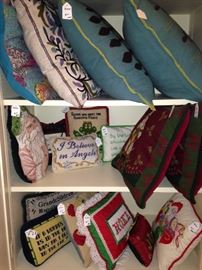 A variety of pillow selections