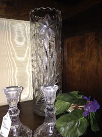 Lovely vase and candle holders