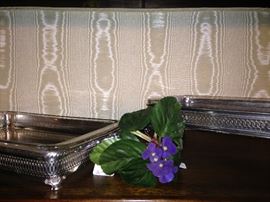 Silver plate casserole footed holder