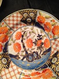 Brilliantly colored china plate