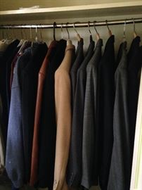 Variety of men's jackets and sport coats