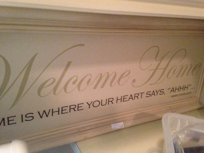 "Welcome Home . . ."